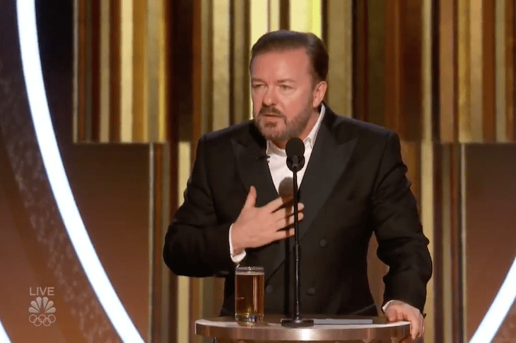 Full text: Ricky Gervais' Golden Globes speech | The Spectator