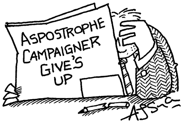 Apostrophe campaigner
