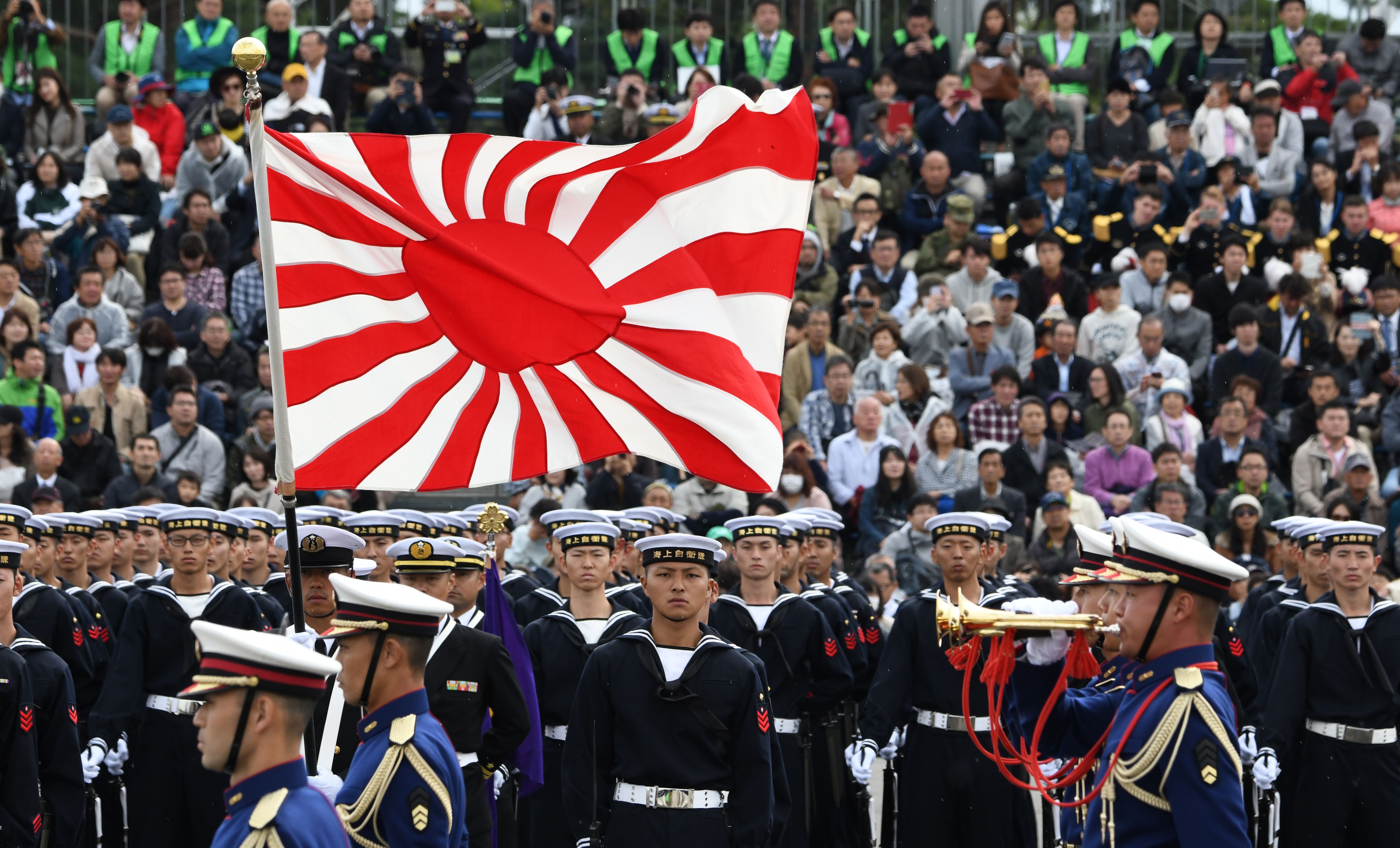 Japan's rising sun flag