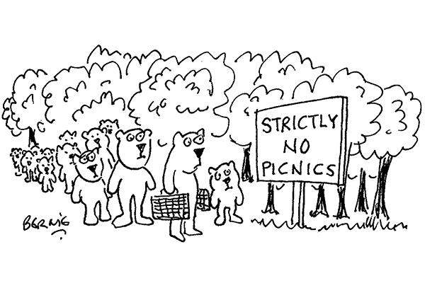 Strictly no picnics