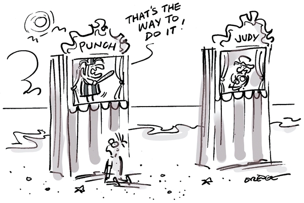 Punch & Judy social distancing