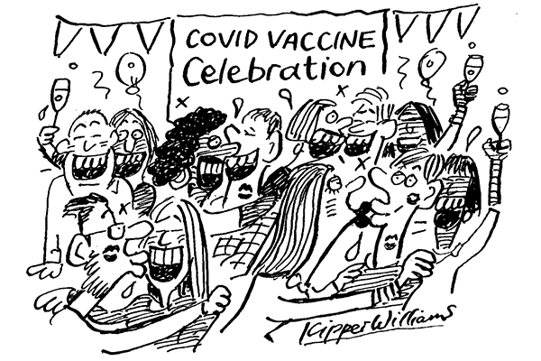 Covid vaccine celebration