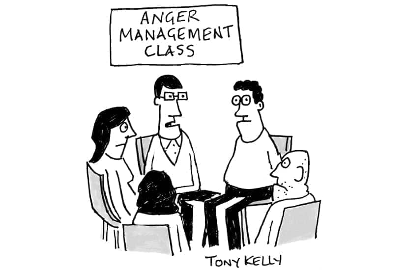 Anger management class