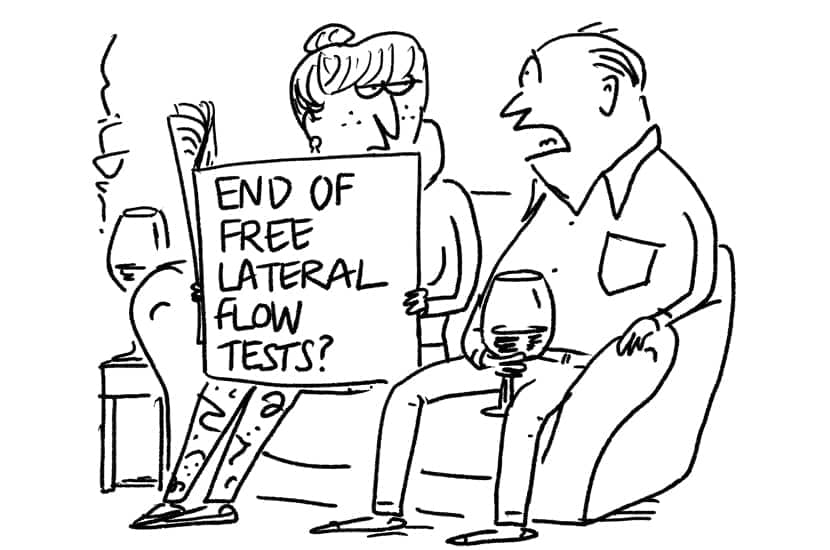 End of free lateral flow tests?