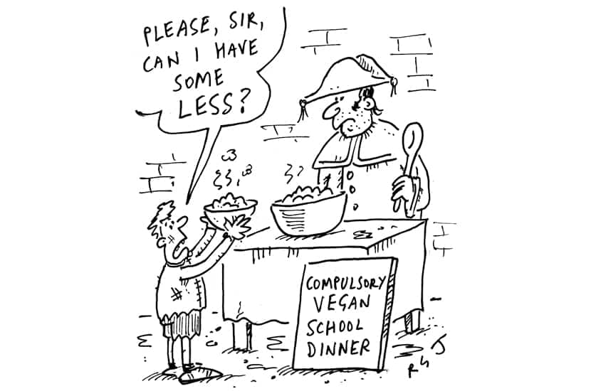 Compulsory vegan school dinners