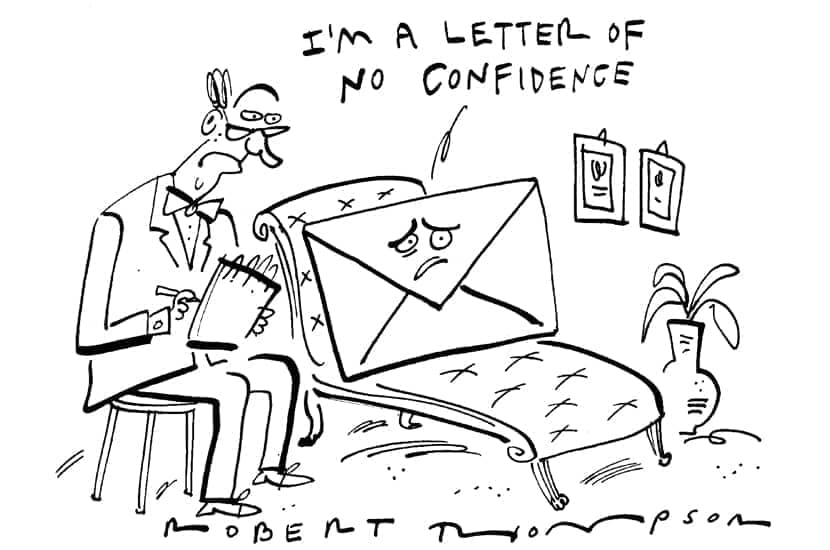 Letter of no confidence