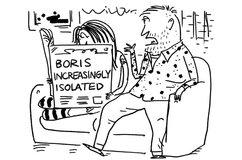 Boris increasingly isolated