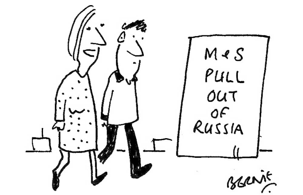 M&S pull out of Russia