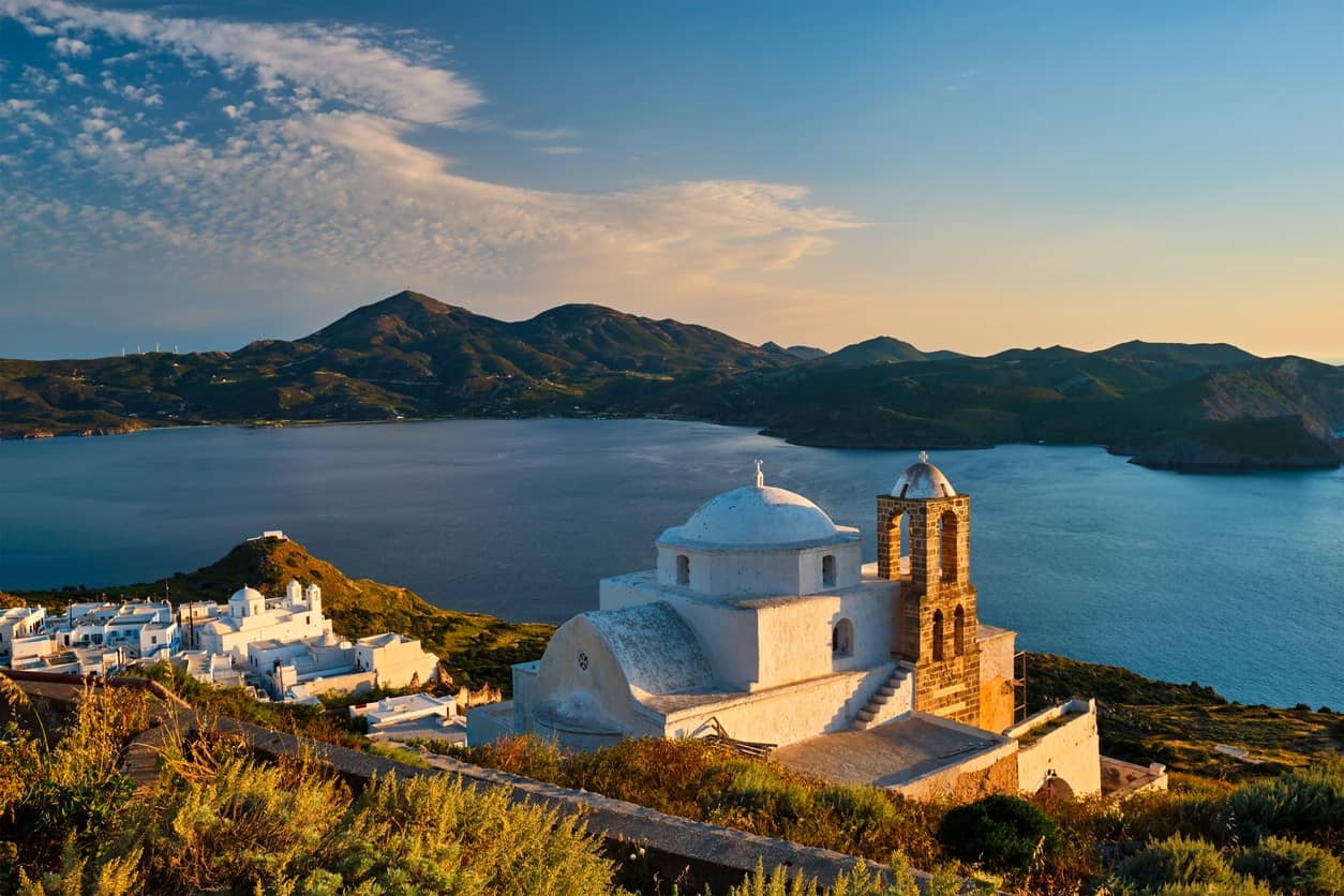 Plaka village, Milos, Greece