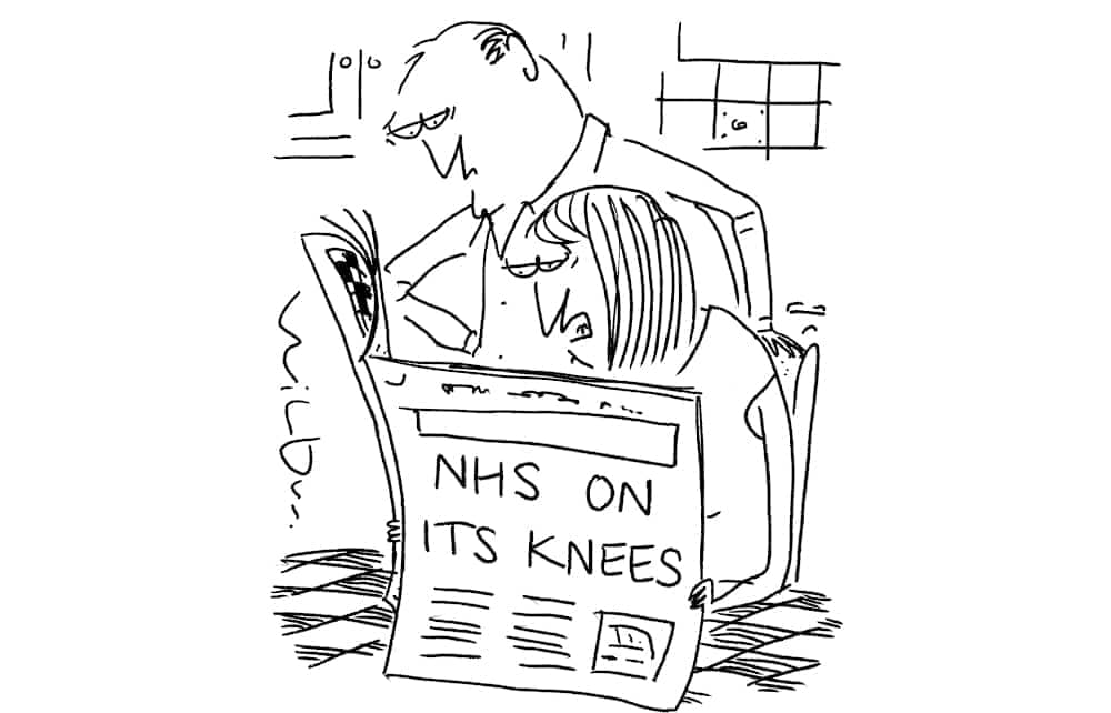 NHS on its knees