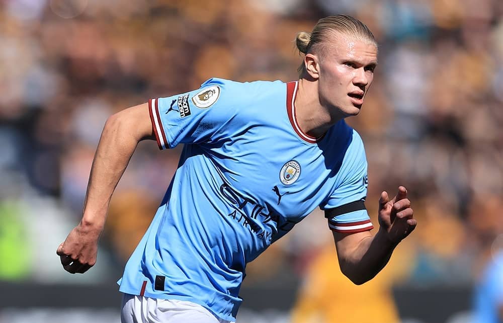 Will Man City's Erling Haaland score 50 goals this season?