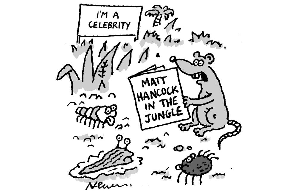 Matt Hancock in the jungle
