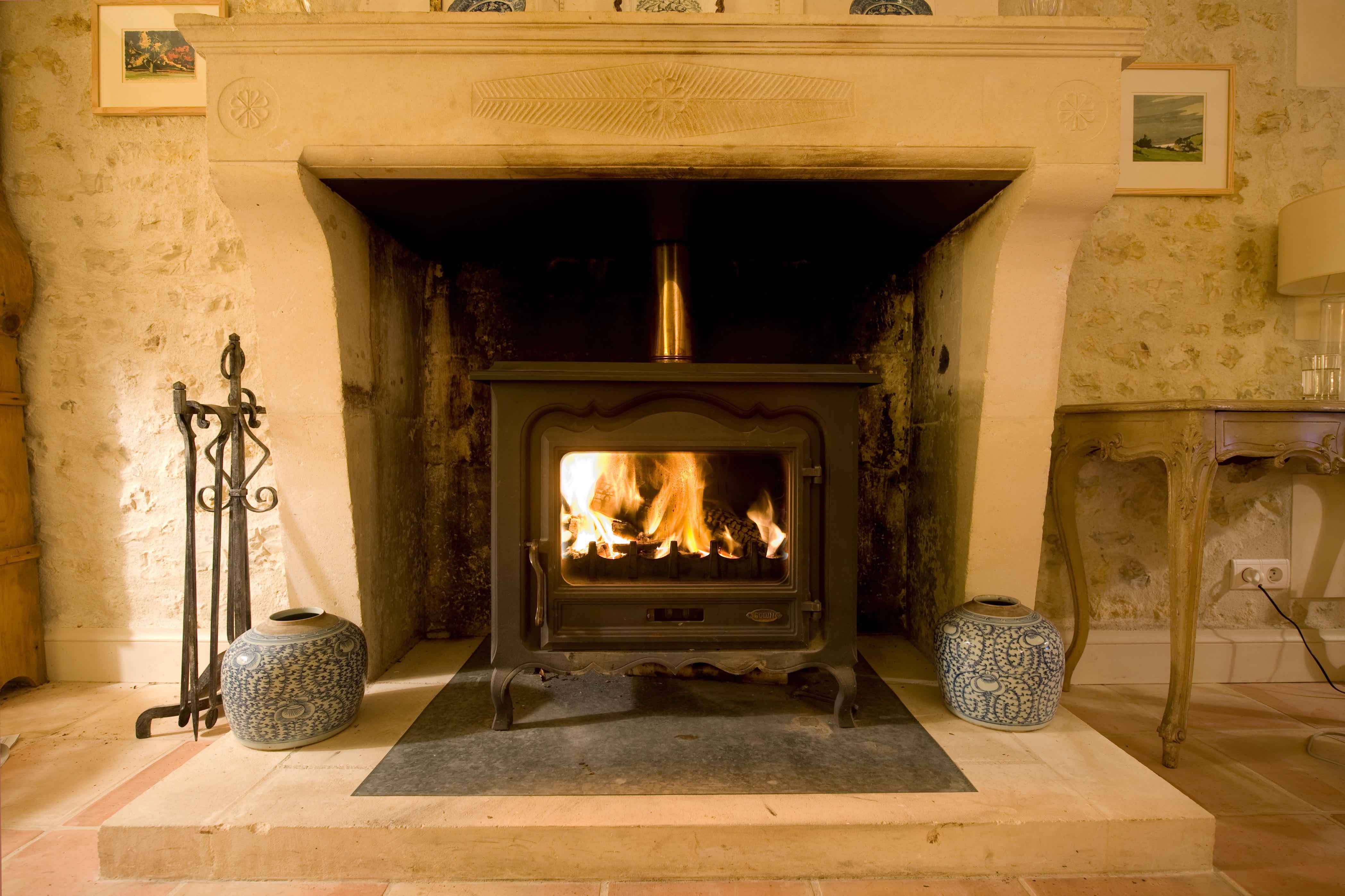 Fireplace Fan Cost Saving 7 Wood Burning Fan Circulates Warm Wood Log  Burner for Efficient Heat Distribution Log/Wood/Pellet Gray