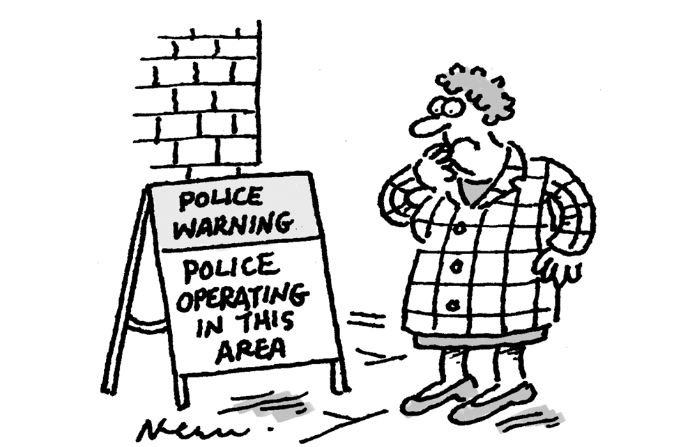 Police operating in this area