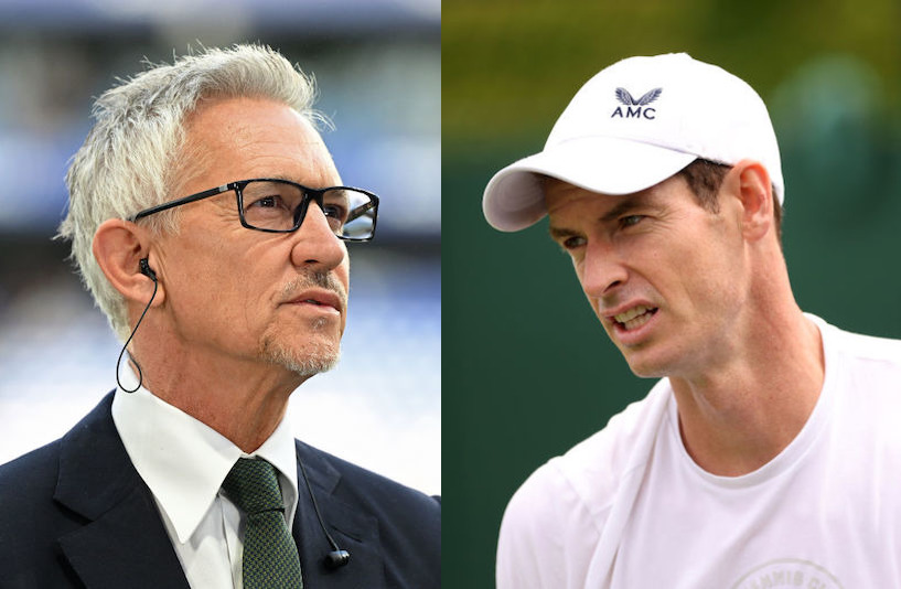 Gary Lineker and Andy Murray