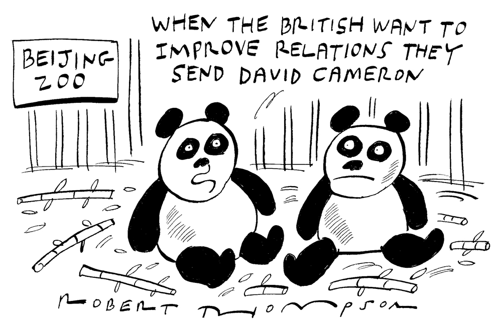 When the British want to improve relations they send David Cameron