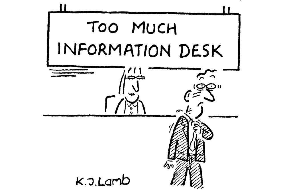 Too much information desk