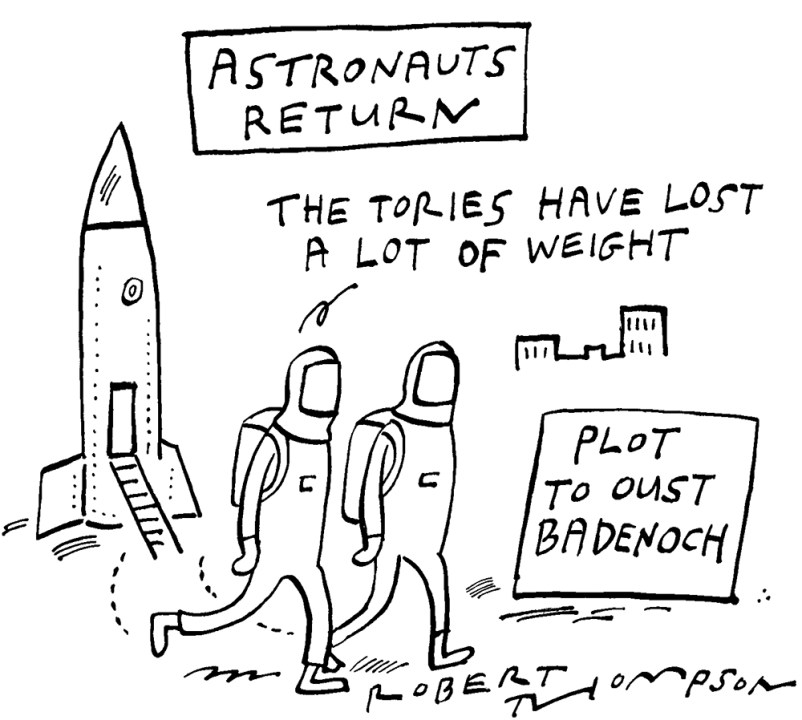 Astronauts return