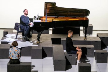 Igor Levit performing Satie's Vexations. Image: Pete Woodhead