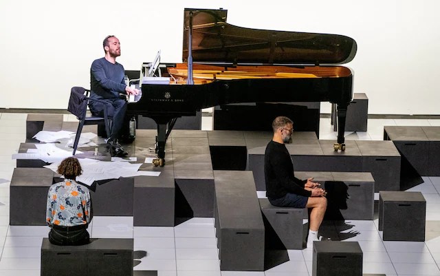Igor Levit performing Satie's Vexations. Image: Pete Woodhead