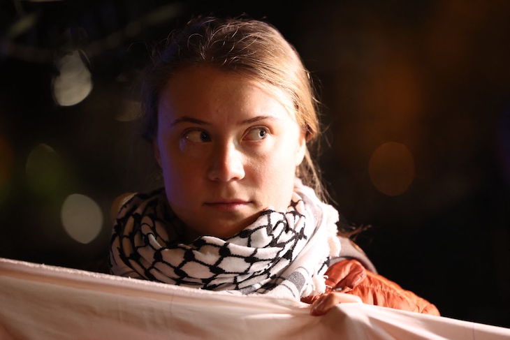 Did Greta Thunberg refuse to watch the October 7 video?