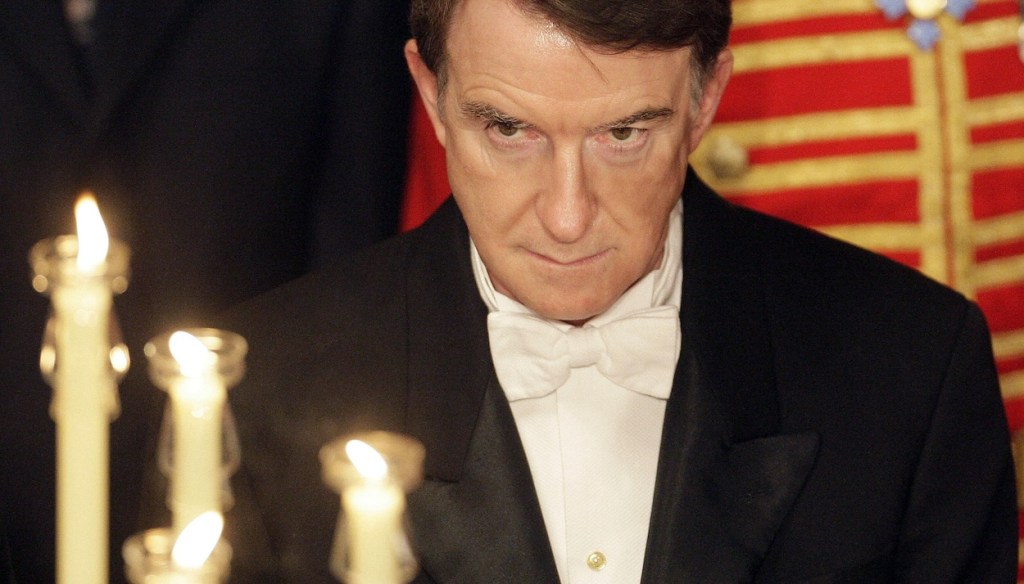 Carrying Peter Mandelson’s coat