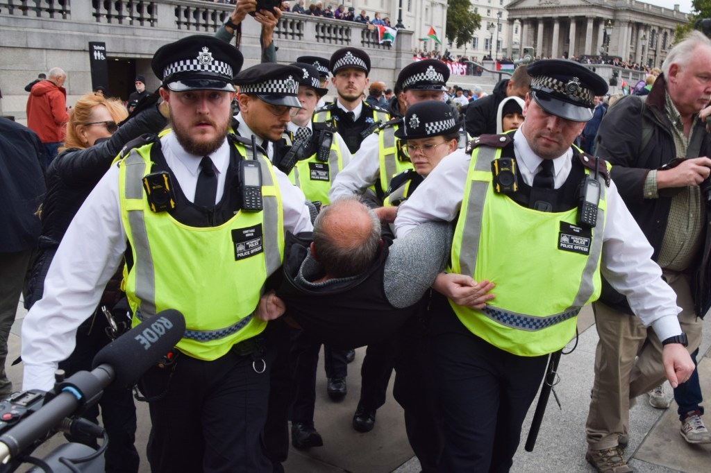 The sorry sight of the ageing protestor