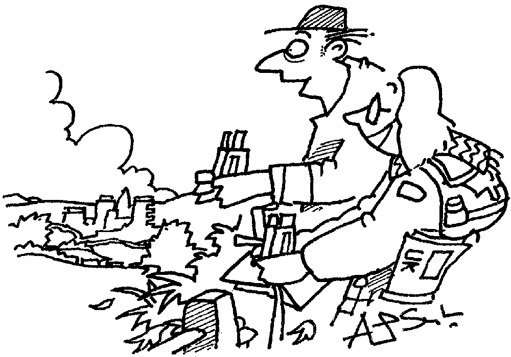 ‘And they do say that on a clear day you can see five wrongly released prisoners…’