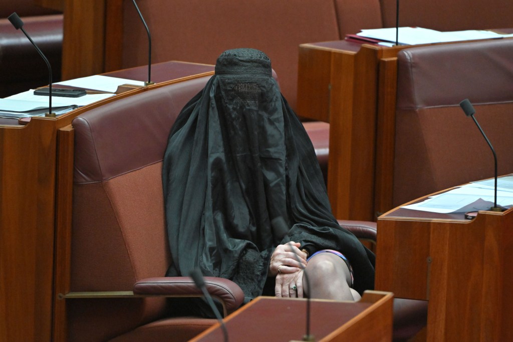 How a burka brought bedlam to Australia’s parliament